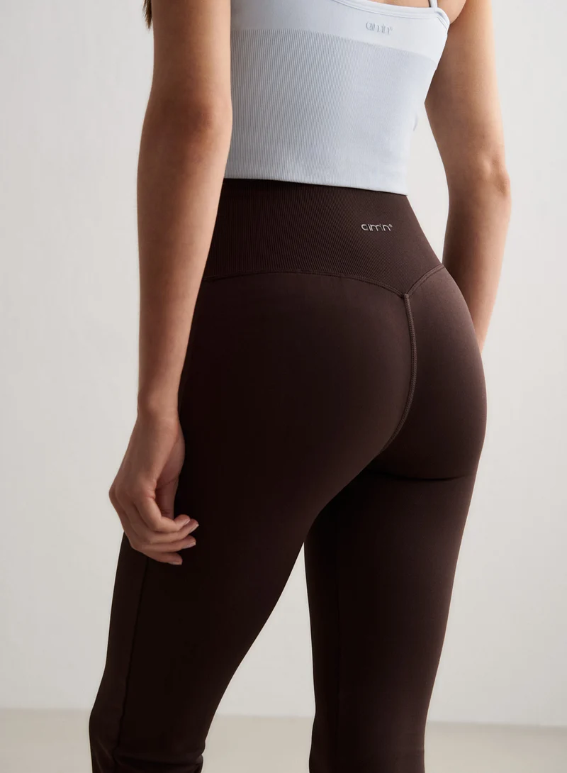 Chocolate Shape Seamless Flare Tall Tights