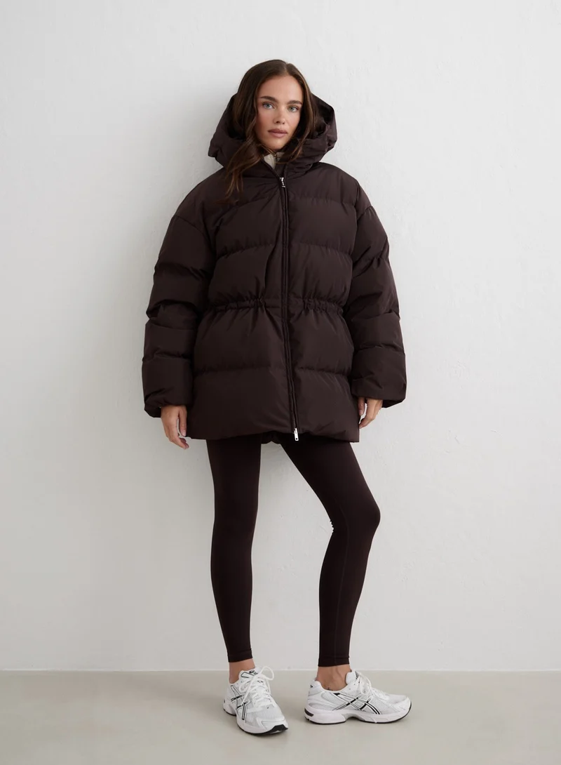 Cacao Moment Puffer Jacket
