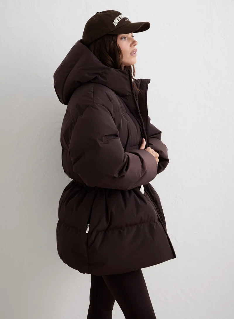 Cacao Moment Puffer Jacket