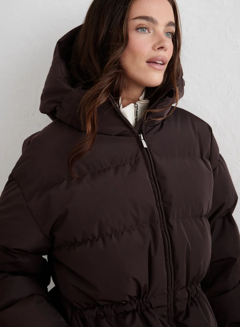 Cacao Moment Puffer Jacket