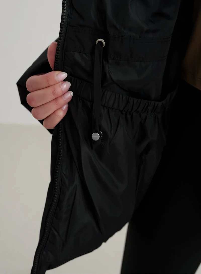 Black Moment Puffer Jacket