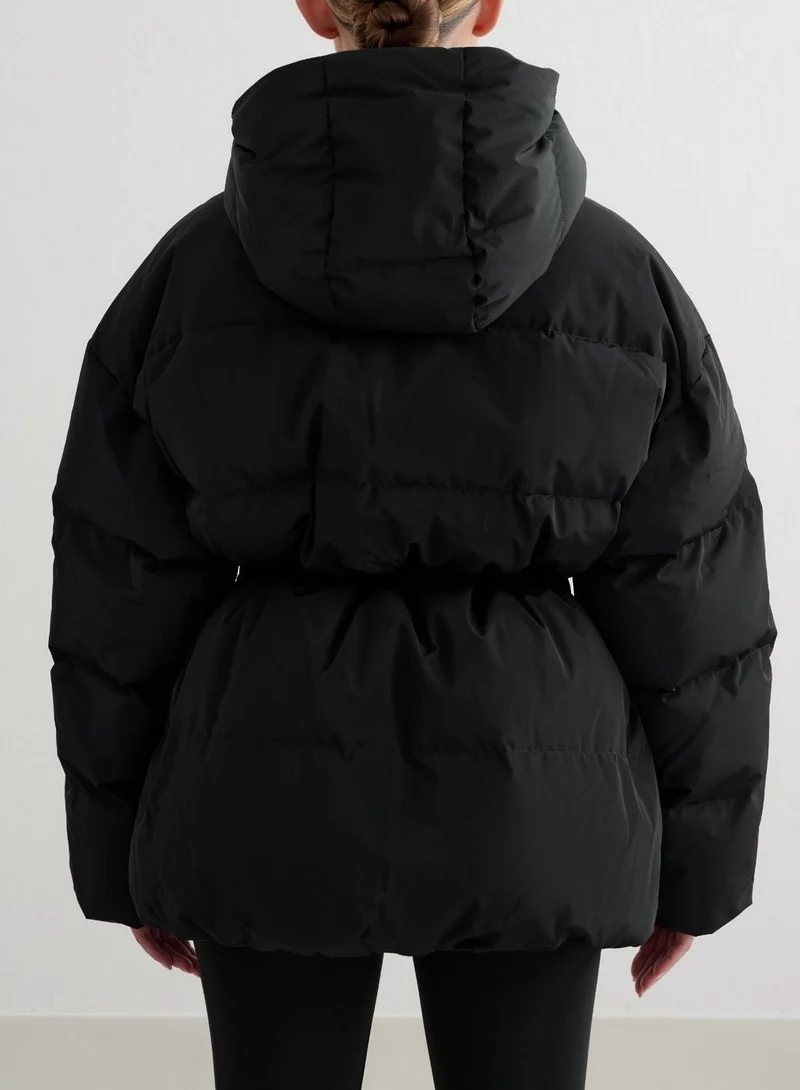 Black Moment Puffer Jacket