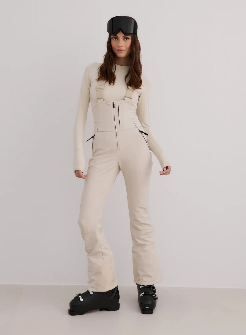 Café Au Lait Stretch Thermo Bib Pants