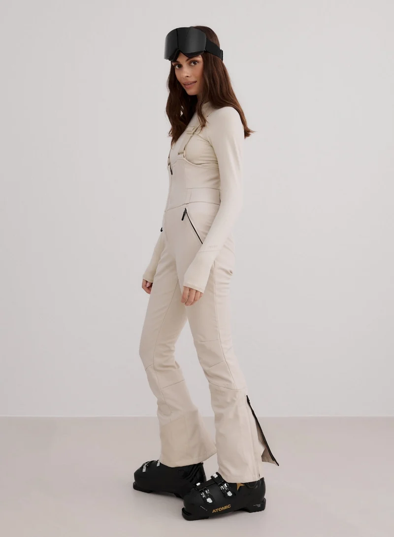 Café Au Lait Stretch Thermo Bib Pants