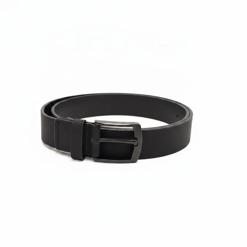 Cintura matte con fibbia nera elegante - Nero