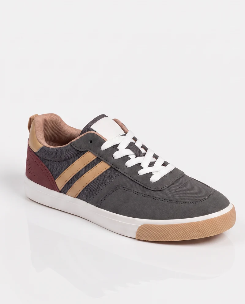 Sneakers bicolor da uomo in grigio e multicolor - Grigio