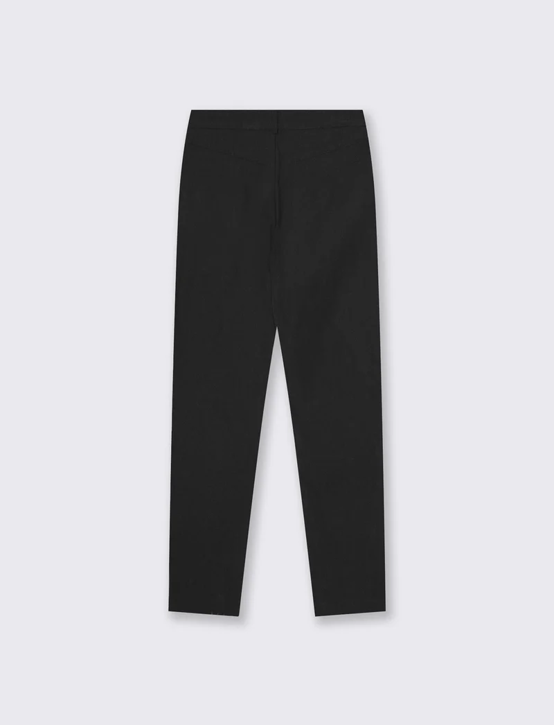 Pantalone con tasche a friso - Nero