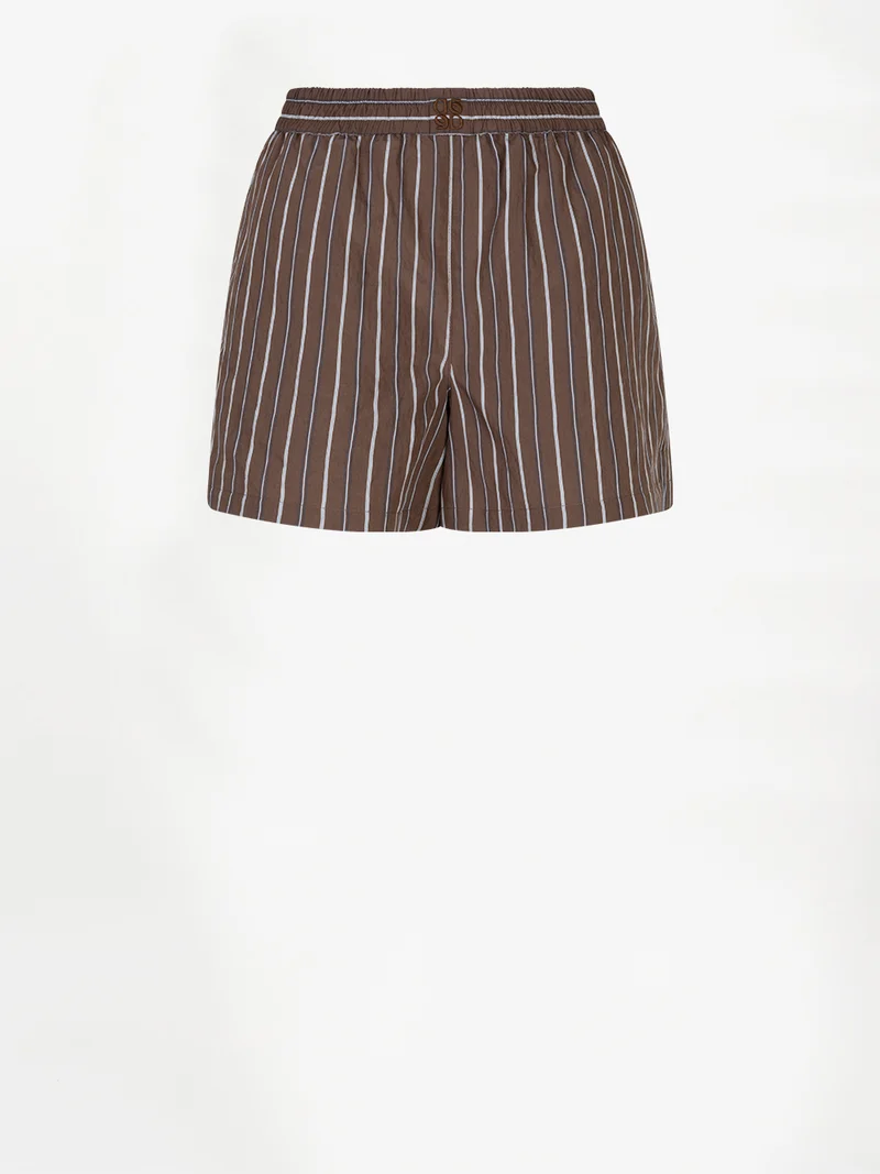 Riven striped shorts