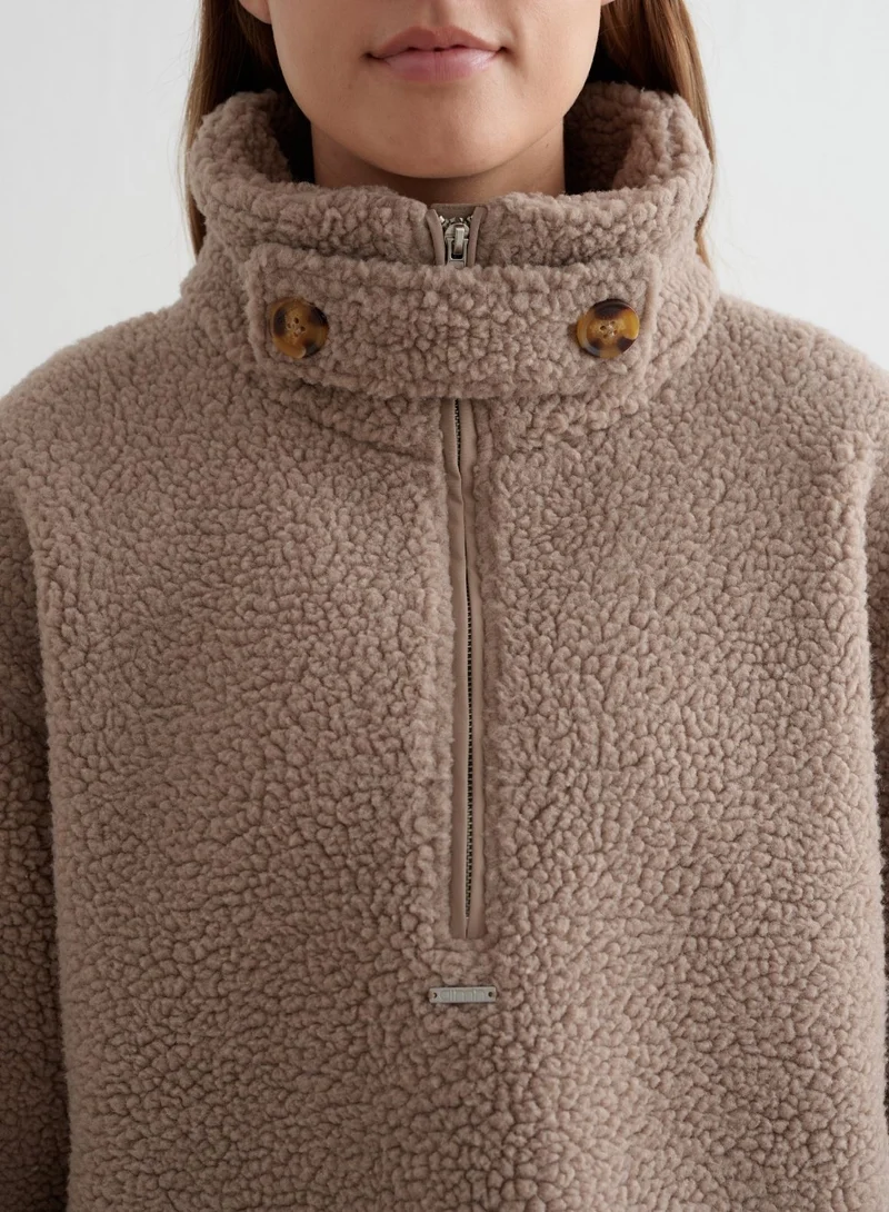 Dark Clay Pile Anorak