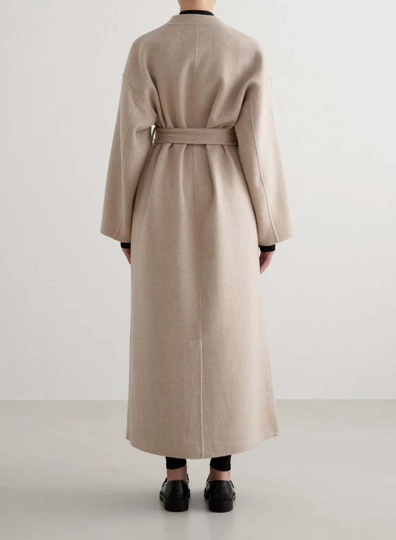 Dark Clay Wool Coat