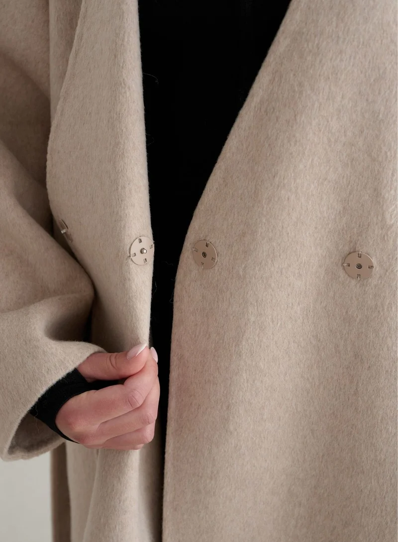 Dark Clay Wool Coat