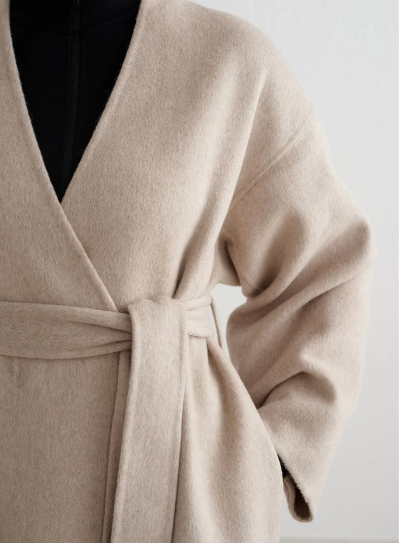 Dark Clay Wool Coat