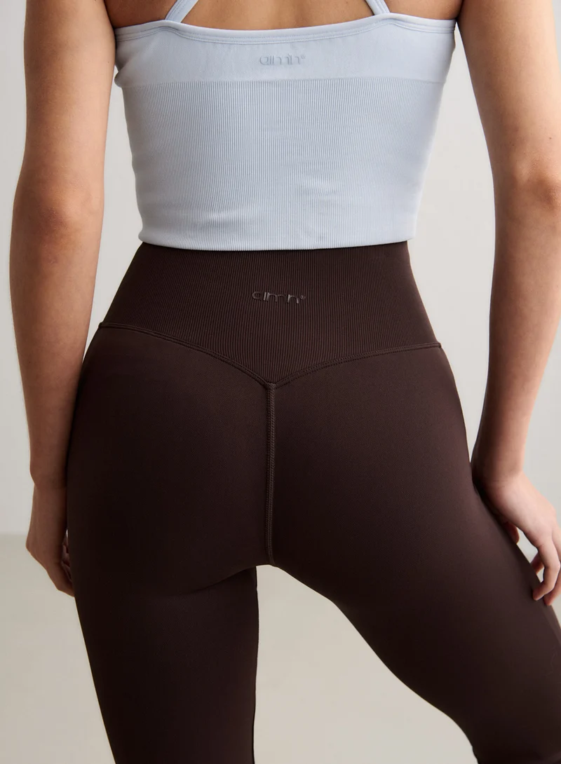 Chocolate Shape Seamless Flare Tights