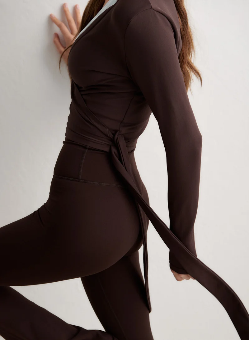 Chocolate Shape Seamless Wrap Long Sleeve