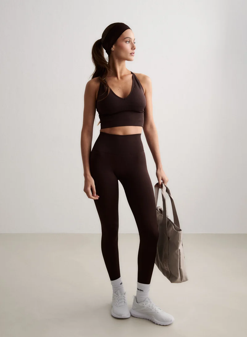 Chocolate Shape Seamless Cross Back Bralette