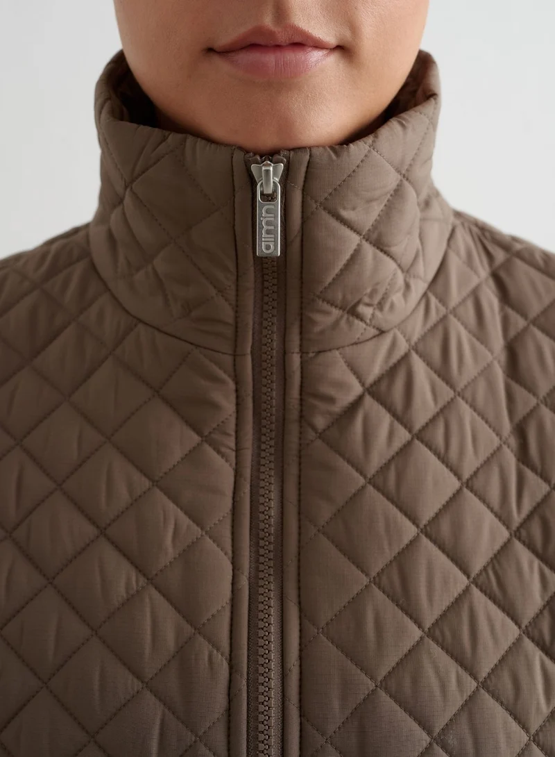 Nougat Oversized Quilted Jacket