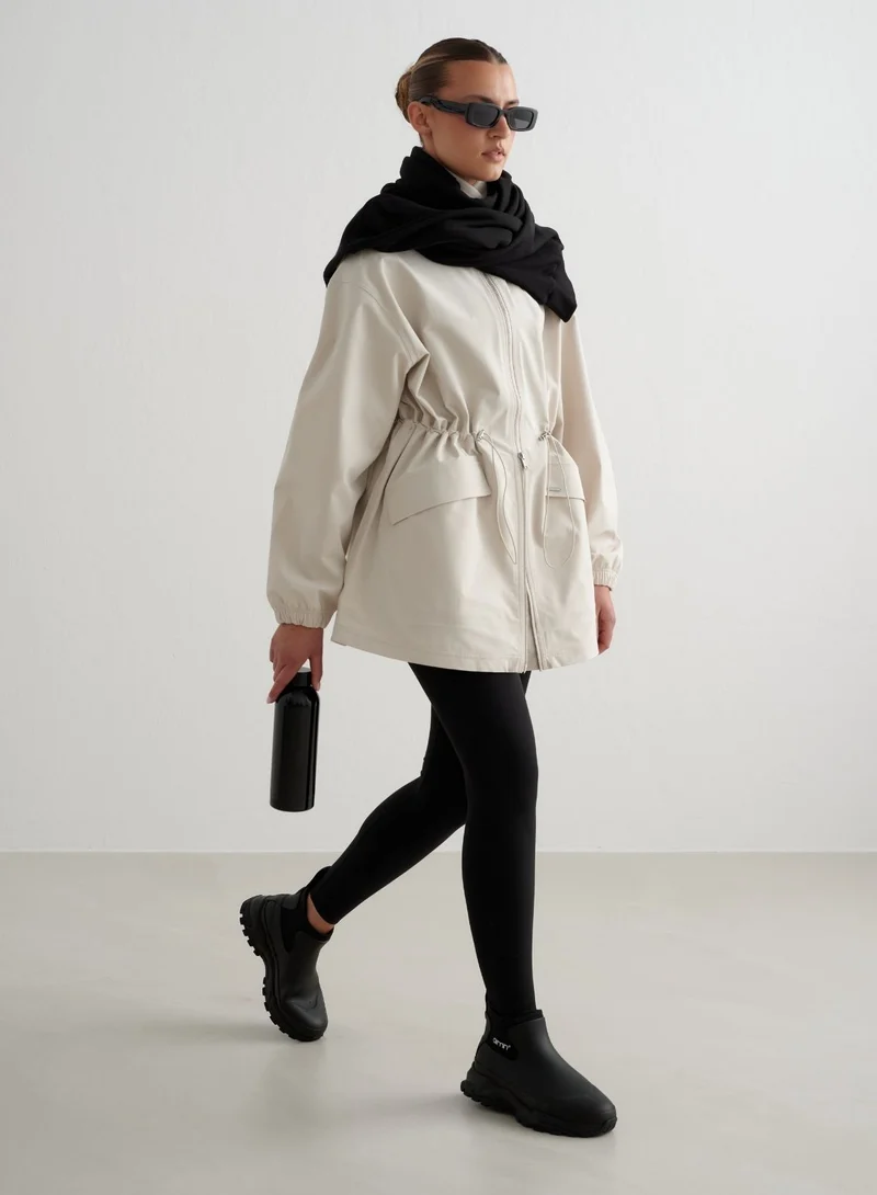 Clay Waterproof Zip Jacket