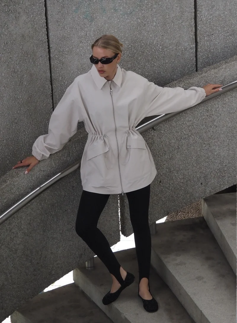 Clay Waterproof Zip Jacket