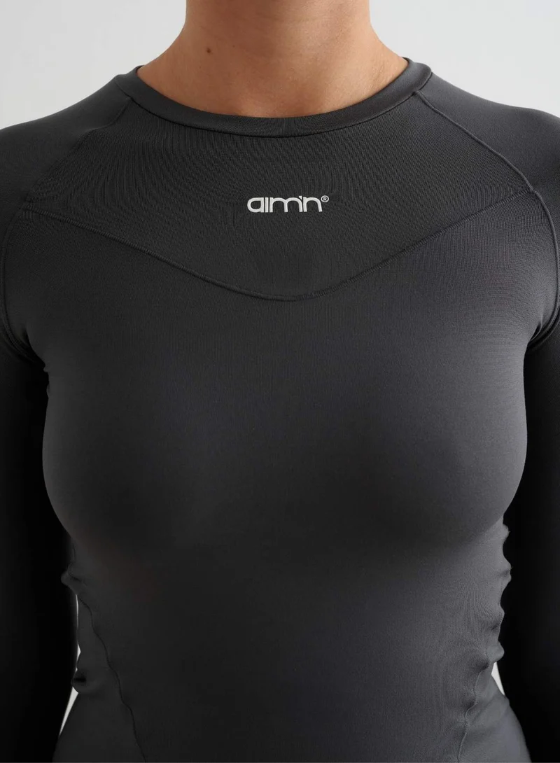Shadow Grey Soft Basic Long Sleeve