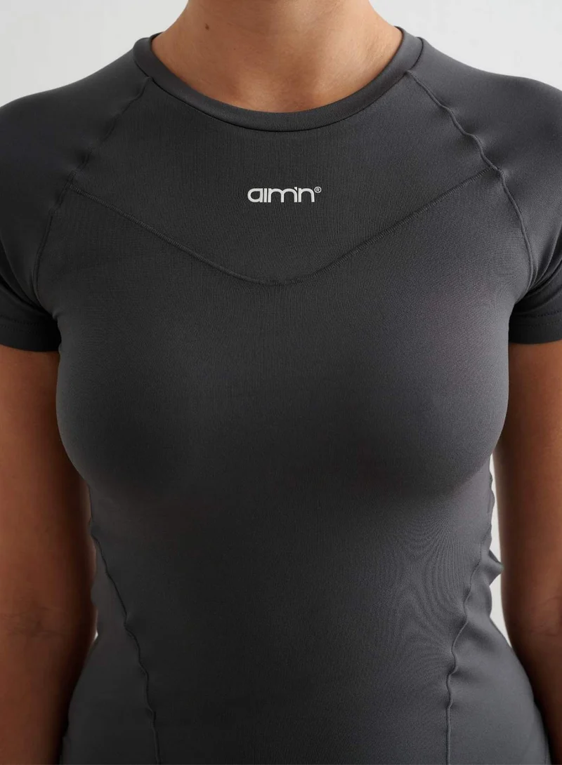 Shadow Grey Soft Basic Short Sleeve