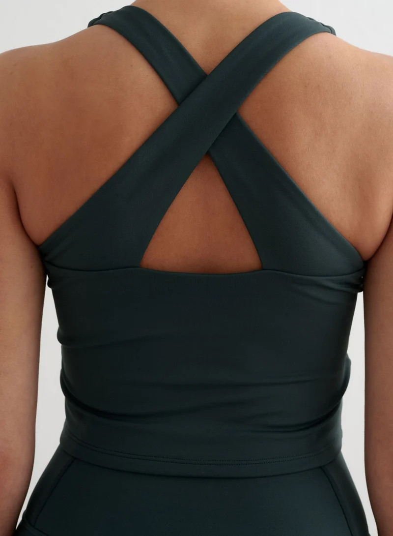 Deep Emerald Core Essential Bralette