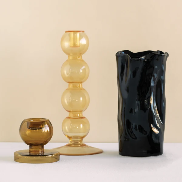 Urban Nature Culture candle holder Pollini almond buff