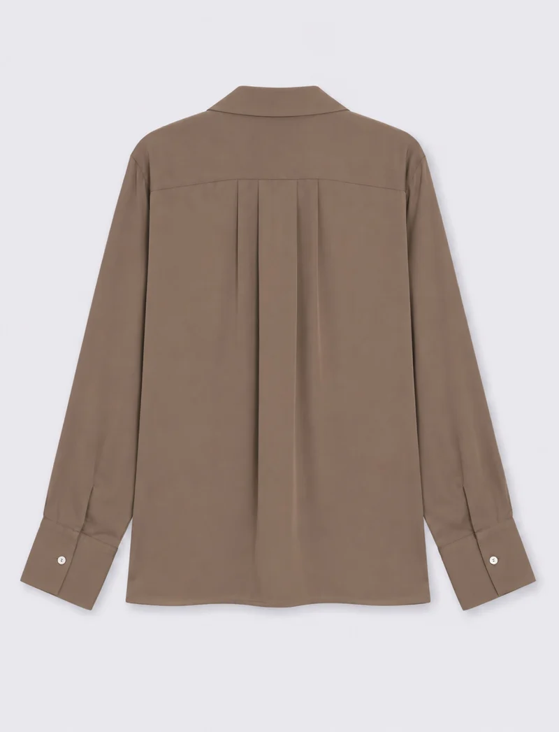 Camicia a manica lunga - Grigio mastice