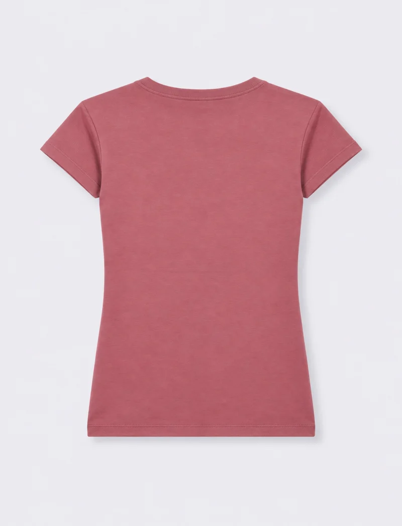 T-shirt paricollo a manica corta - cipolla
