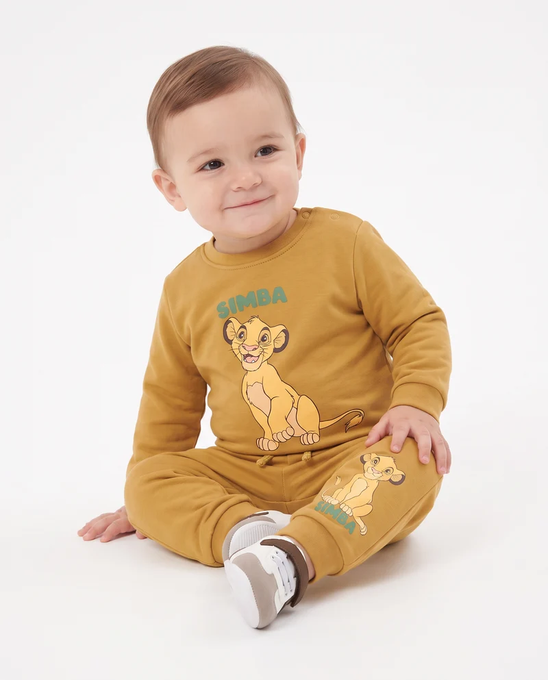 Felpa girocollo Il Re Leone Disney - Ocra