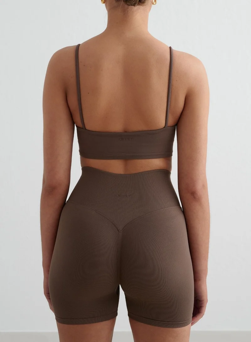 Macchiato Shape Seamless Hotpants & Strap Bra Set