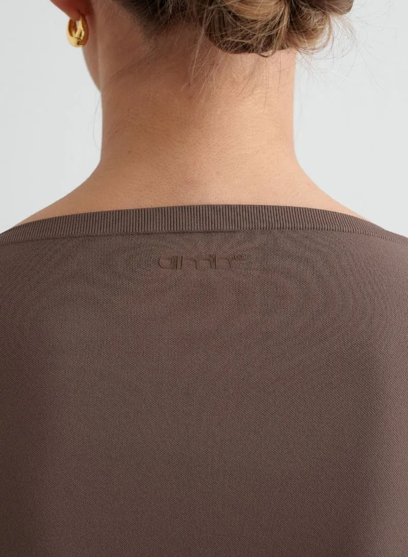 Macchiato Shape Seamless Wrap Long Sleeve