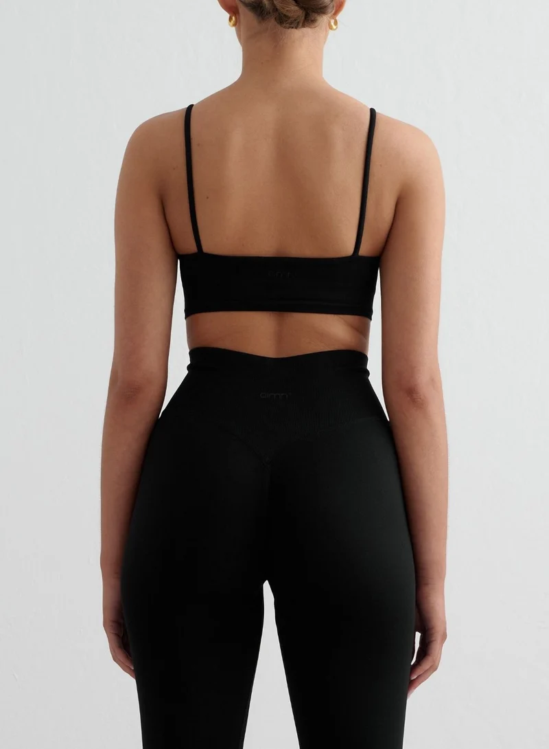 Black Shape Seamless Strap Bra