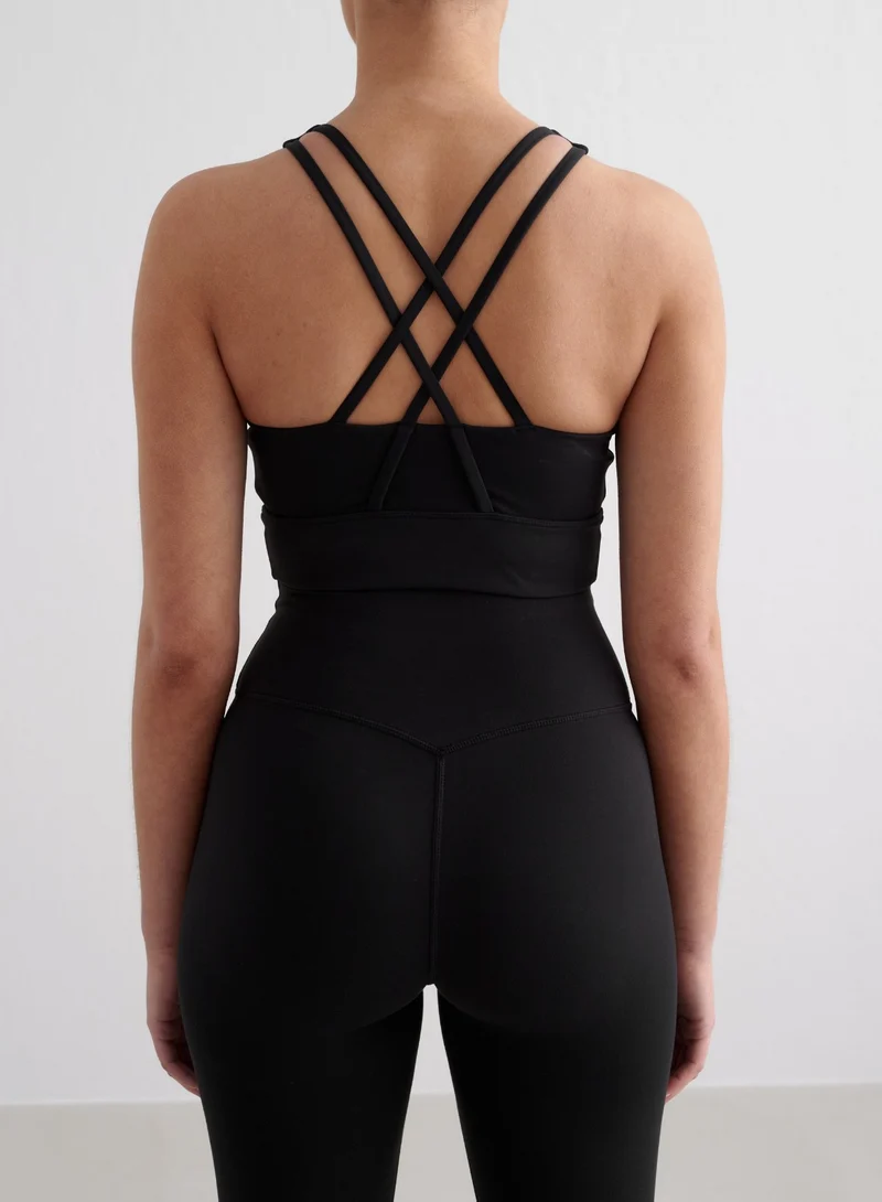 Black Sense Sports Bra