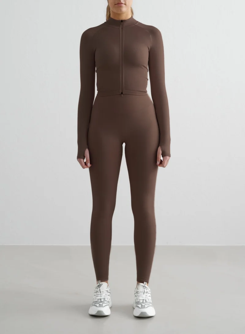 Macchiato Shape Seamless Zip Jacket