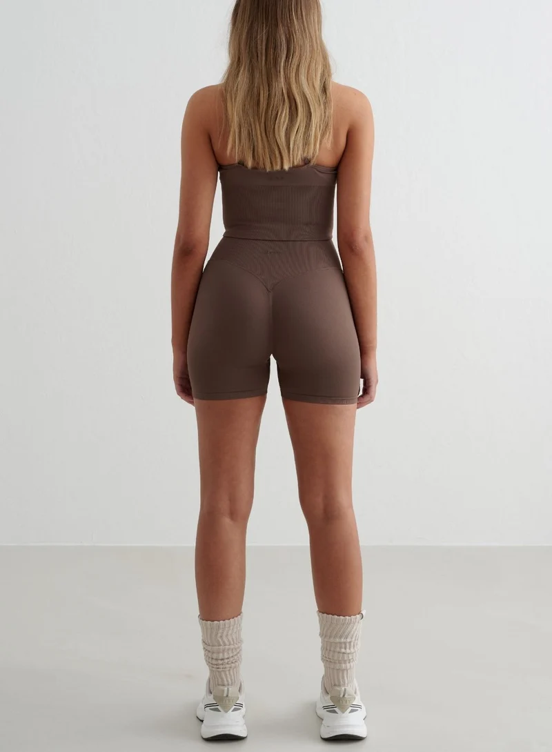 Macchiato Shape Seamless Hotpants & Cross Back Bralette Set