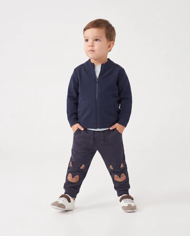 Jogger Pantafitness modello cargo con tasconi - Blu