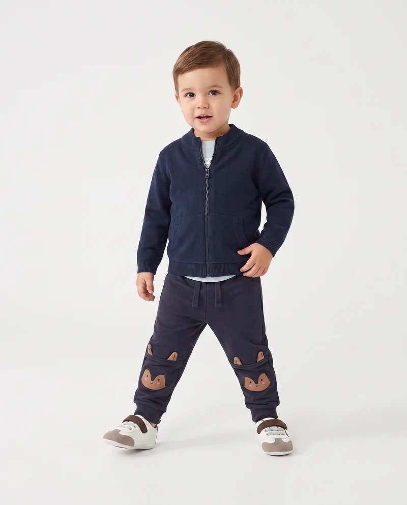 Jogger Pantafitness modello cargo con tasconi - Blu