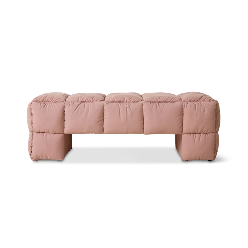 Puffy lobby bench
