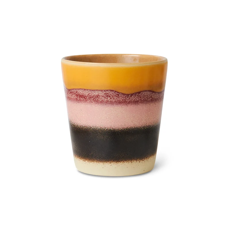 KST0013 70s ceramics: coffee mug, sunset
