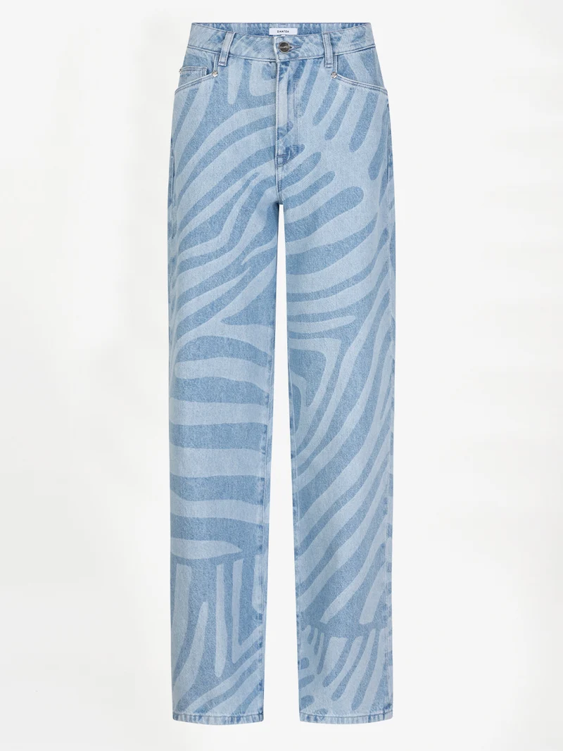 Nuit wide leg printed jeans