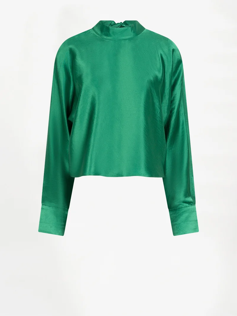 Lorelle satin bow top