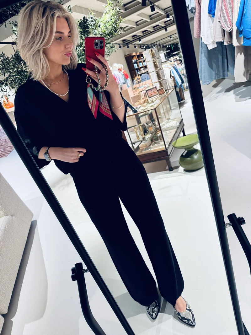 Benji viscose pants - Jet black