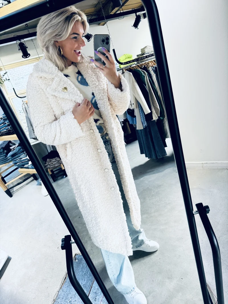 Nicole coat - Cosy white