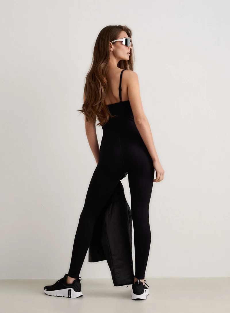 Black Shape Seamless Bodysuit