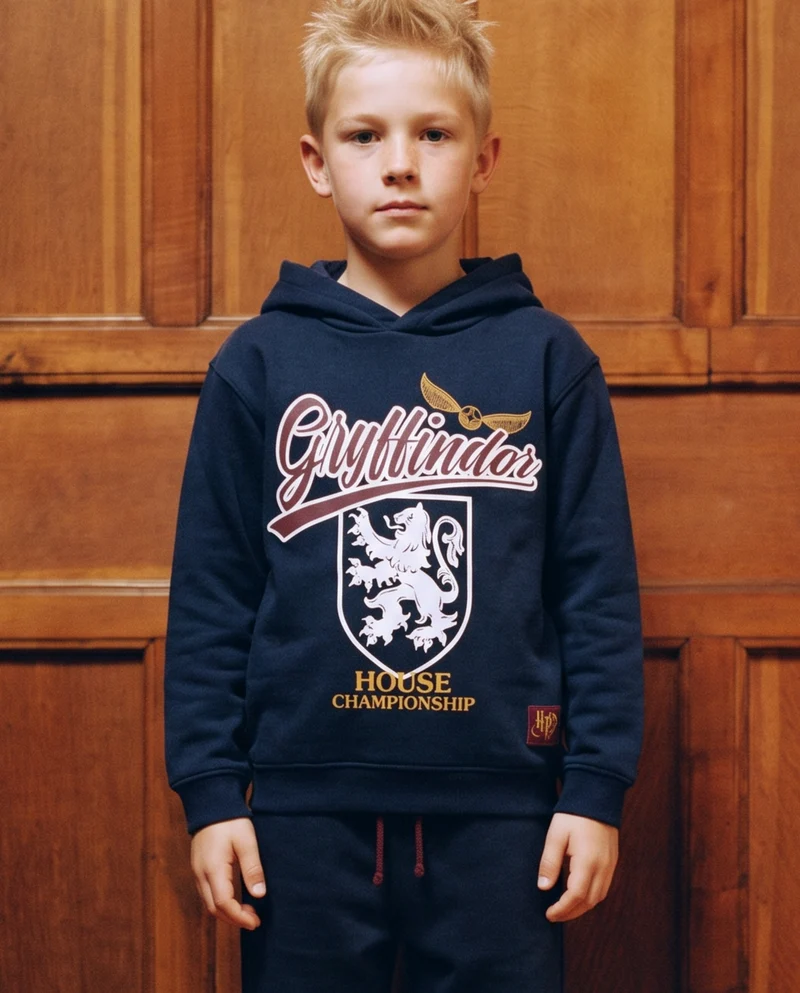 Felpa Harry Potter con cappuccio blu - Blu