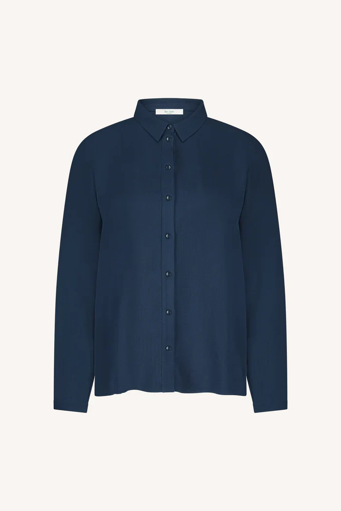 Donna satin stripe blouse