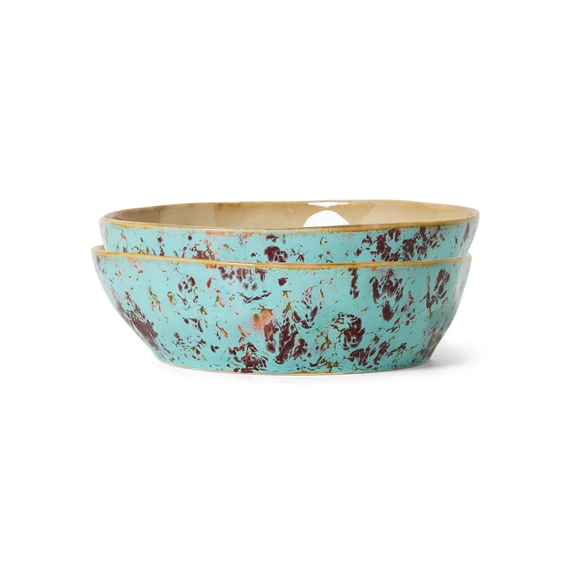 70s ceramics: pasta bowl PER STUK