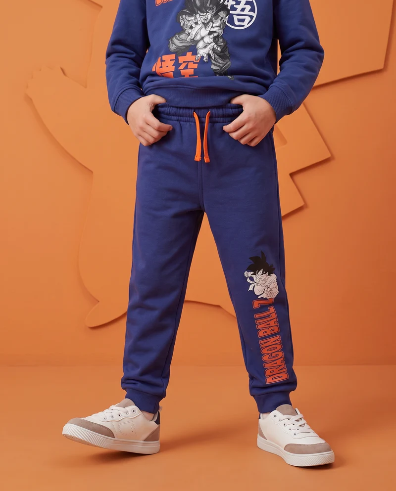 Jogger blu con stampa Dragonball - Blu