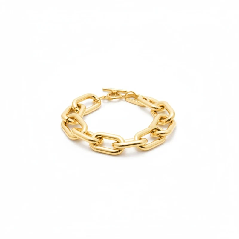 Bracciale grande a catena - Oro