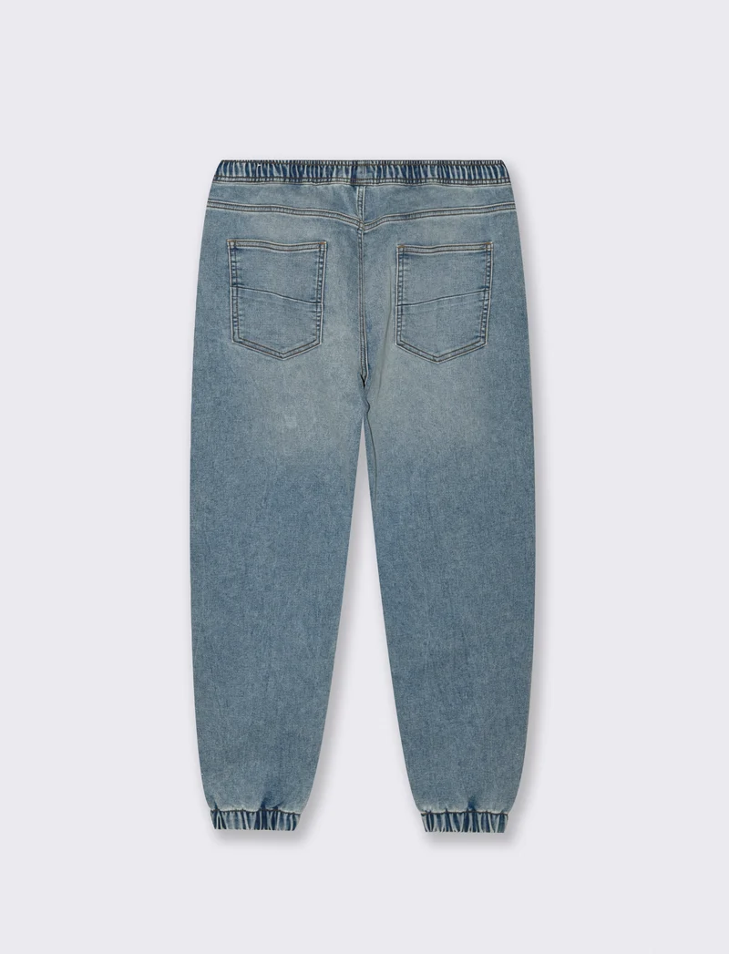 JEANS JOGGER REGULAR FIT - Denim